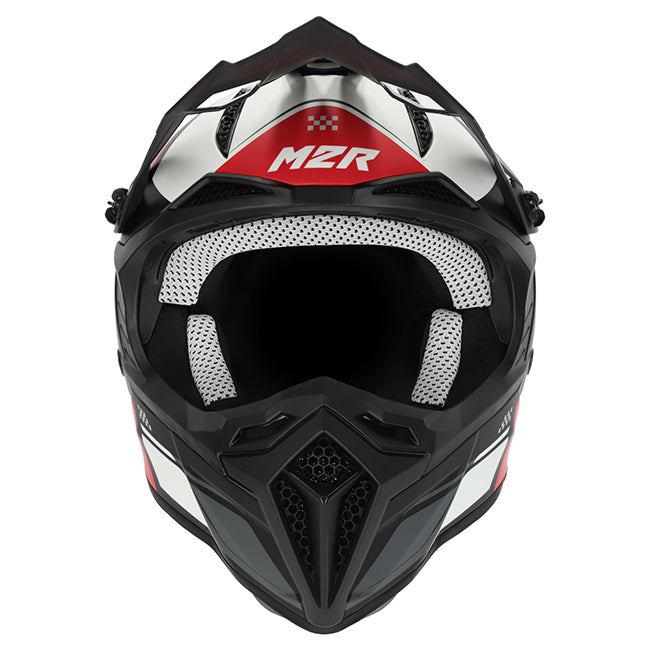 M2R X2.1 Youth Helmet - YL - Pulse PC-1F-MX/Off-Road – YL Red/Black