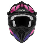 M2R X2.1 Youth Helmet - YM - Pulse PC-7-MX/Off-Road – YM Pink/Purple/Black