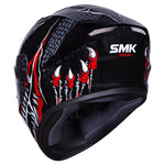SMK Stellar Helmet - Taotei GL263-Full Face – XS Black/Grey/Red