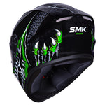 SMK Stellar Helmet - Taotei GL268-Full Face – XS Black/Grey/Green