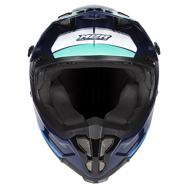 M2R X4 Evo Helmet - Paradigm PC-2-MX/Off-Road – XS Blue