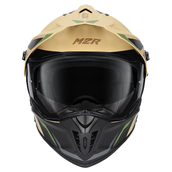 M2R Navigator Helmet - Venture PC- 4F-Adventure – XS Sand/Black/Green