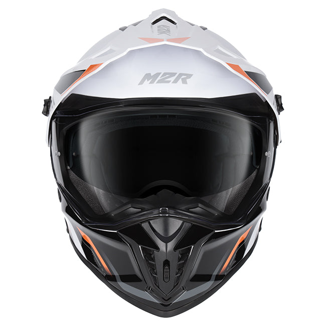M2R Navigator Helmet - Venture PC- 8-Adventure – XS White/Black/Orange