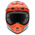 M2R MX2 Junior Helmet - Speed Racer Dino PC-8-MX/Off-Road – YS Orange/Blue