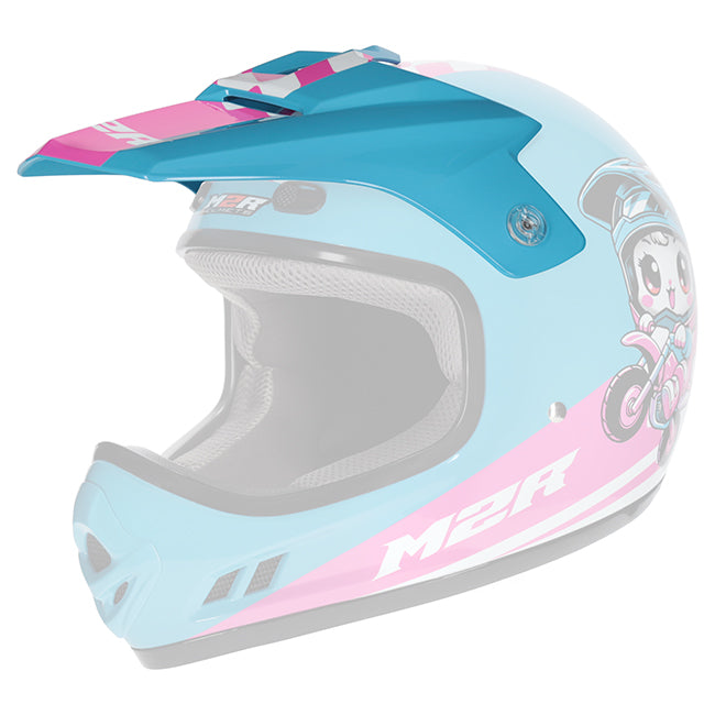 Spare Part - M2R MX2 Junior Helmet Peak - Speed Racer Bunny PC