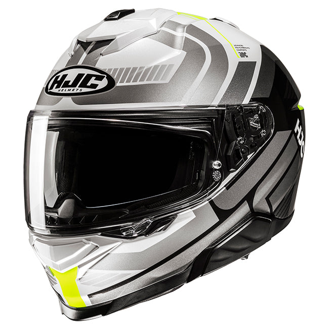 HJC i71 Helmet - Viz MC-3H - White/Grey/Hi