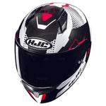 HJC C10 Helmet - Aspa MC-1-Full Face – XS White/Black/Red