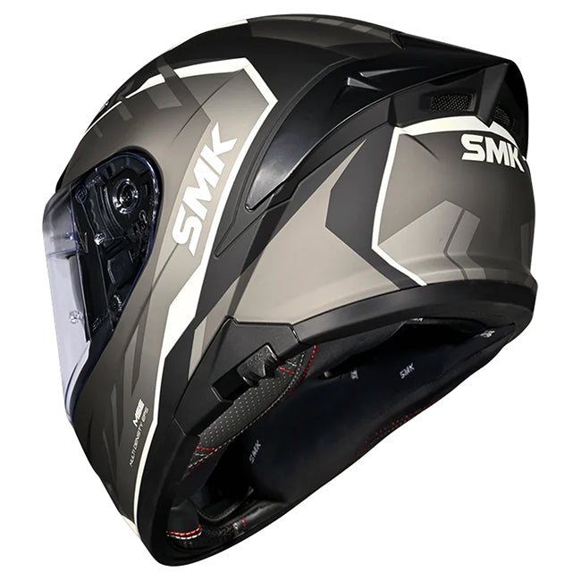 SMK Stellar Helmet - Adox MA266-Full Face – XS Matte Black/Grey
