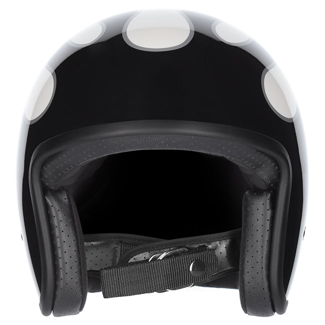 M2R Prime Helmet - Flamed PC-6-Open Face – XS White/Black/Silver