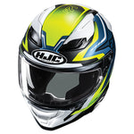 HJC F71 Helmet - Fes MC-3HSF - White/Hi-Full Face – XS White/Hi-Vis