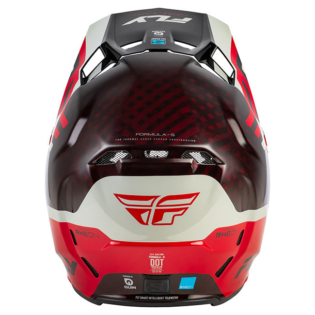Fly Racing Formula S Helmet - Byte-MX/Off-Road – YL Red/Grey