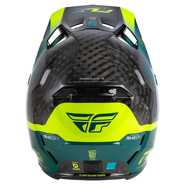 Fly Racing Formula S Helmet - Byte-MX/Off-Road – YL Black/Teal/Lime