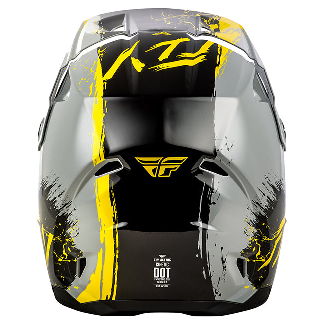Fly Racing Kinetic Helmet 2026 - Drip-MX/Off-Road – YS Grey/Black/Yellow