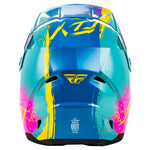 Fly Racing Kinetic Helmet 2026 - Drip-MX/Off-Road – YS Turquoise/Pink/Yellow