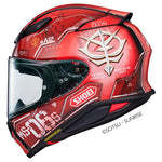 Shoei NXR2 Helmet - MS-06S Gundam Char Zaku II TC-1-Full Face – XS Red
