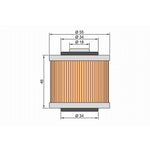 TWIN AIR OIL FILTER - YAMAHA (KN-145)