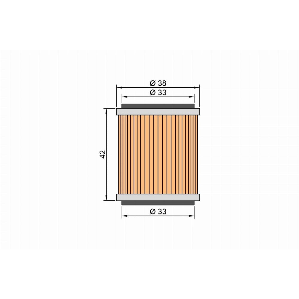 TWIN AIR OIL FILTER - YAMAHA (KN-140 / KN-141)