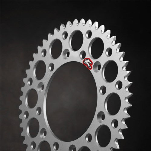RENTHAL REAR SPROCKET MX ULTRALIGHT GROOVED SIL 50T (154U-520-50GRSI)