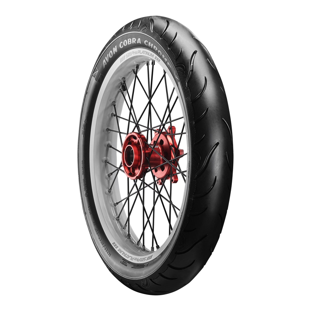 Avon Cobra Chrome MT90B16 Trike Front Tyre (74H Rating) AV91