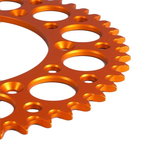 RENTHAL REAR SPROCKET MX ULTRALIGHT GROOVED ORG 50T (192U-420-50GPOR)