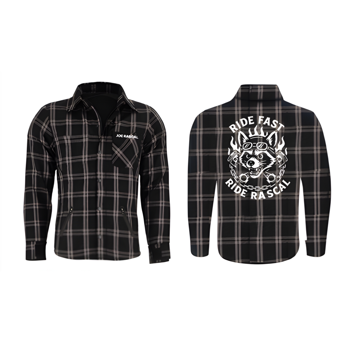 Joe Rascal Kevlar Riding Flannel Jacket – Ride Fast, Ride Rascal