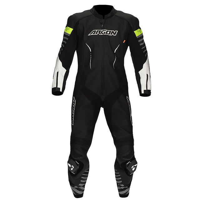 Argon Pursuit 1 Piece Race Suit - 50 - Black/White/Yellow