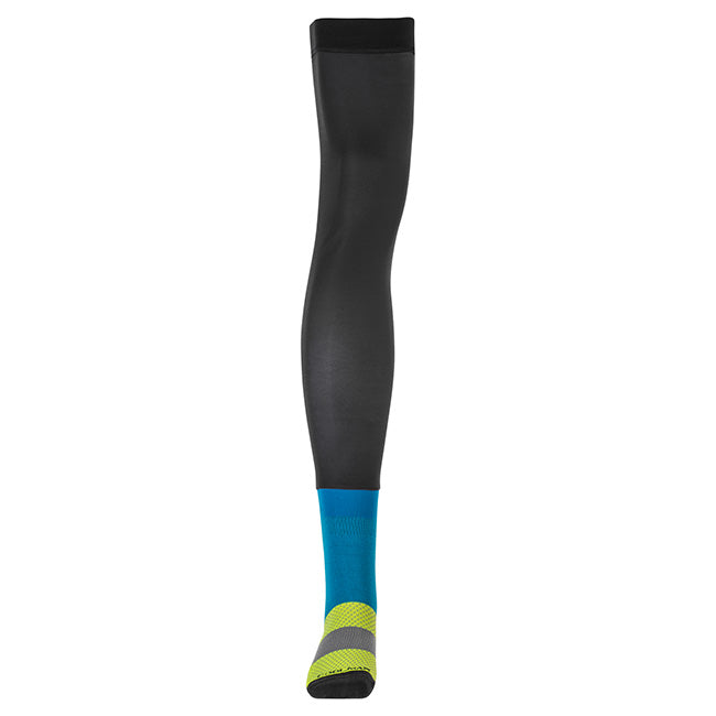 Fly Racing Socks - Knee Brace - L-XL - Hi-Vis/Black/Blue