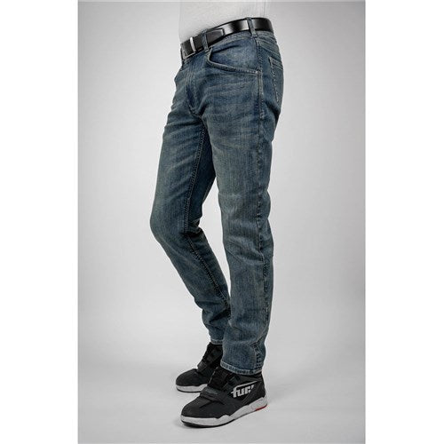 BULL-IT 24 MENS AJAX STRAIGHT (AA) REGULAR - STEEL BLU (38)