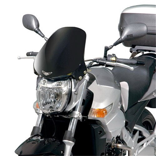 GIVI WINDSCREEN ONLY MATT BLACK - KAWASAKI/SUZUKI/KTM (NEEDS FITTING KIT A445A OR A167A OR A7702A)  [ONC01]