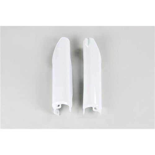 UFO HONDA FORK SLIDER PROTECTORS CR125-500 91 ON WHT 
