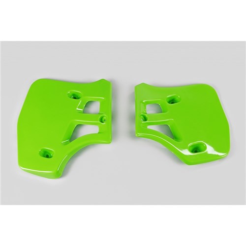 UFO KAWASAKI RADIATOR SHROUDS KX250 88-9 KX500 88-03 GRN