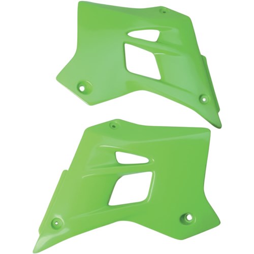 UFO KAWASAKI RADIATOR SHROUDS KDX200 95-03 GRN