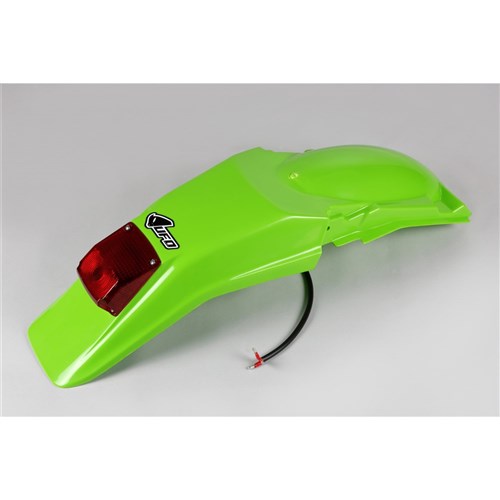 UFO KAWASAKI REAR FENDER W T/L KDX200 95-25 12V GRN