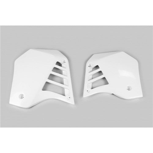 UFO YAMAHA RADIATOR SHROUDS YZ125 86-88 WHT (045/046) (WAS 2803045)