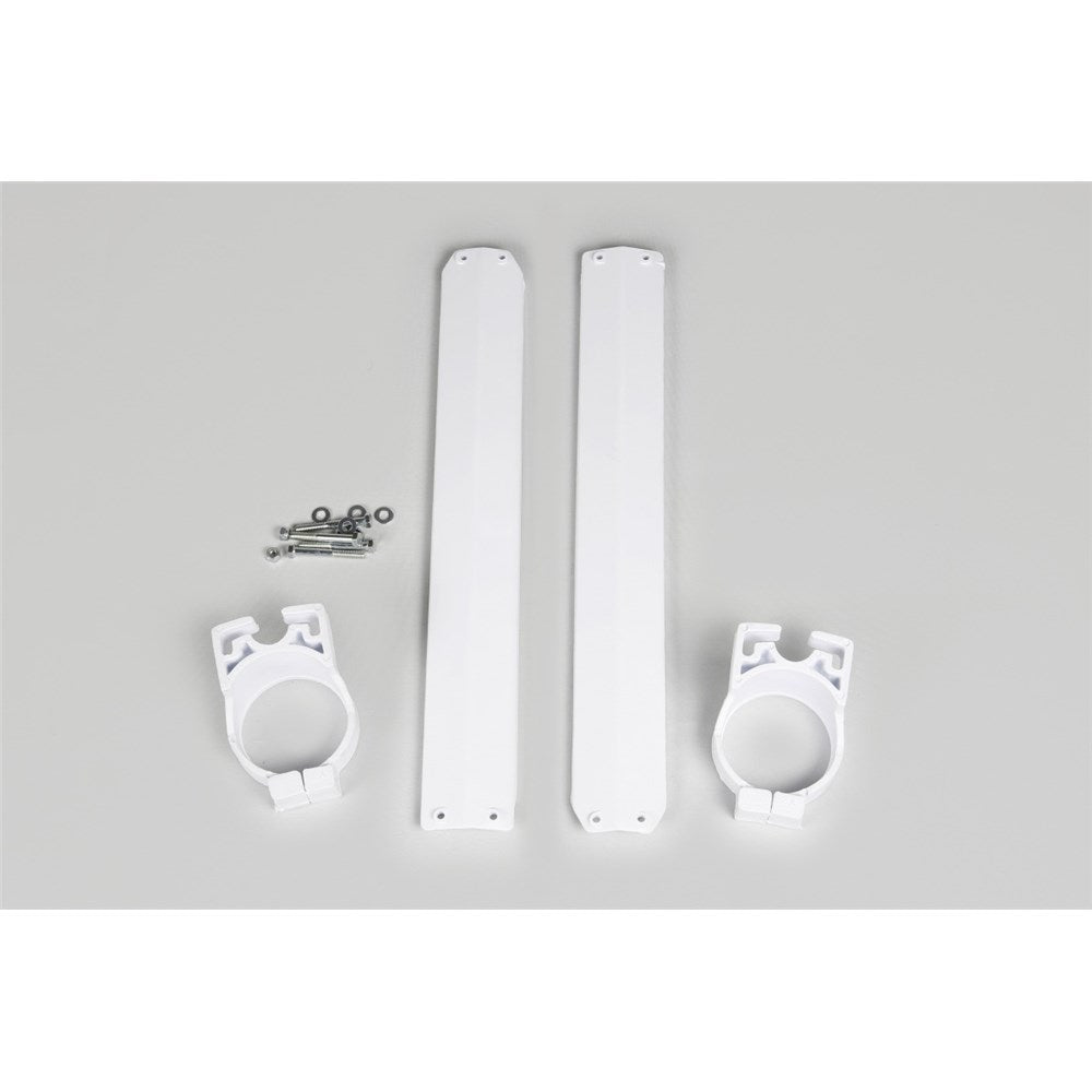 UFO YAMAHA FORK SLIDER PROTECTORS YZ125/250 89 WHT (WAS 2821045)