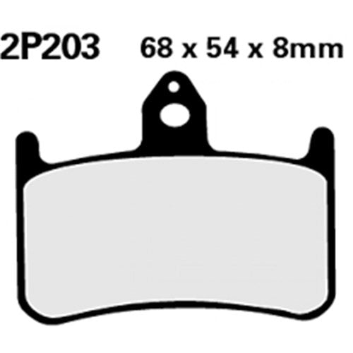 NISSIN BRAKE PADS 2P-203 ST SINT (FA144 / FA187 / FDB533 / DP112)