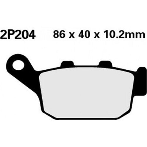 NISSIN BRAKE PADS 2P-204 NS (FA140 / FDB531 / DP115)