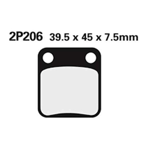 NISSIN BRAKE PADS 2P-206 GS H.D. (FA54 / FDB250 / DP107) # [ONC01]