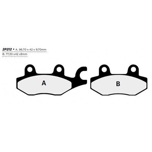 NISSIN BRAKE PADS 2P-212 ST-MX SINT (FA165 / FA215 / FDB631 / DP412) [SPC01]
