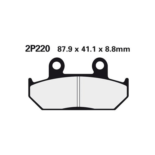 NISSIN BRAKE PADS 2P-220 ST SINT (FA124 / FDB452 / DP109)