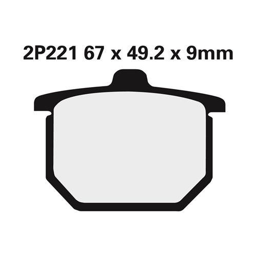NISSIN BRAKE PADS 2P-221 NS ( FA31 / FDB182 / DP101)
