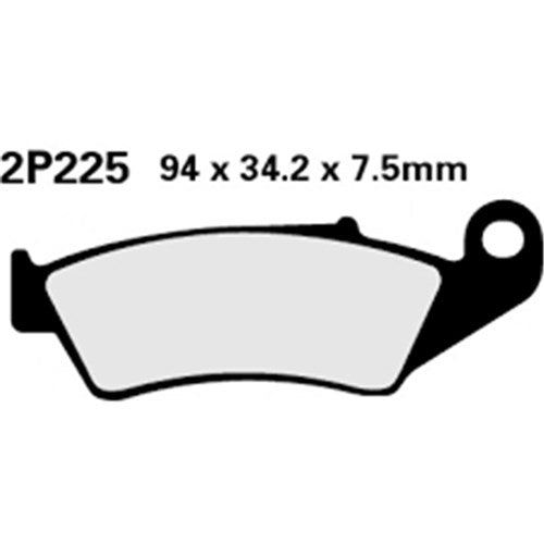NISSIN BRAKE PADS 2P-225 GS H.D. (FA185 / FDB892 / DP321) [SPC01]