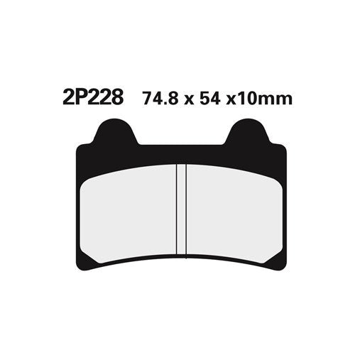 NISSIN BRAKE PADS 2P-228 NS (FA123 / FDB449 / DP409)
