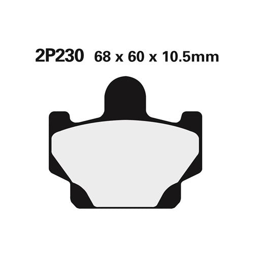NISSIN BRAKE PADS 2P-230 SS (FA81 / FDB311 / DP403)