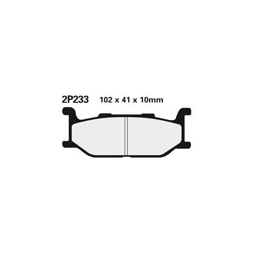 NISSIN BRAKE PADS 2P-233 NS (FA179 / FDB781 / DP414)