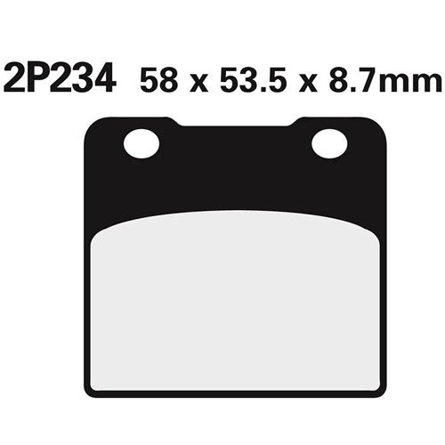 NISSIN BRAKE PADS 2P-234 NS (FA103 / FDB389 / DP210)