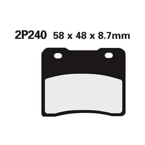 NISSIN BRAKE PADS 2P-240 SS (FA102 / FDB390 )