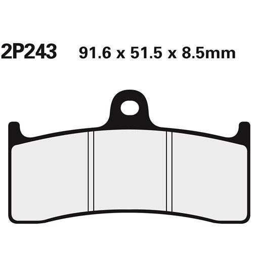 NISSIN BRAKE PADS 2P-243 SS (FA424 / FDB2036 / RDP324)
