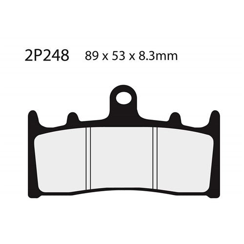 NISSIN BRAKE PADS 2P-248 NS (FA188 / FDB873 / DP216)
