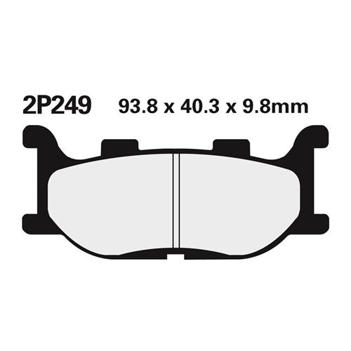 NISSIN BRAKE PADS 2P-249 NS/SS (FA199 / FDB2003 / DP421)